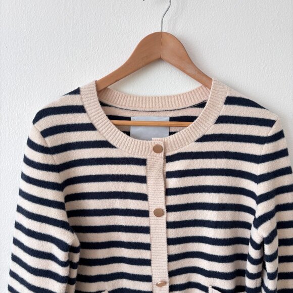 Anthropologie NVLT Striped Sweater Lady Jacket - Picture 3 of 6